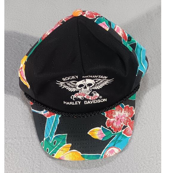 Rocky Mountain Harley‑Davidson “A Way of Life” Floral Cap Strapback, Tropical - Picture 6 of 6